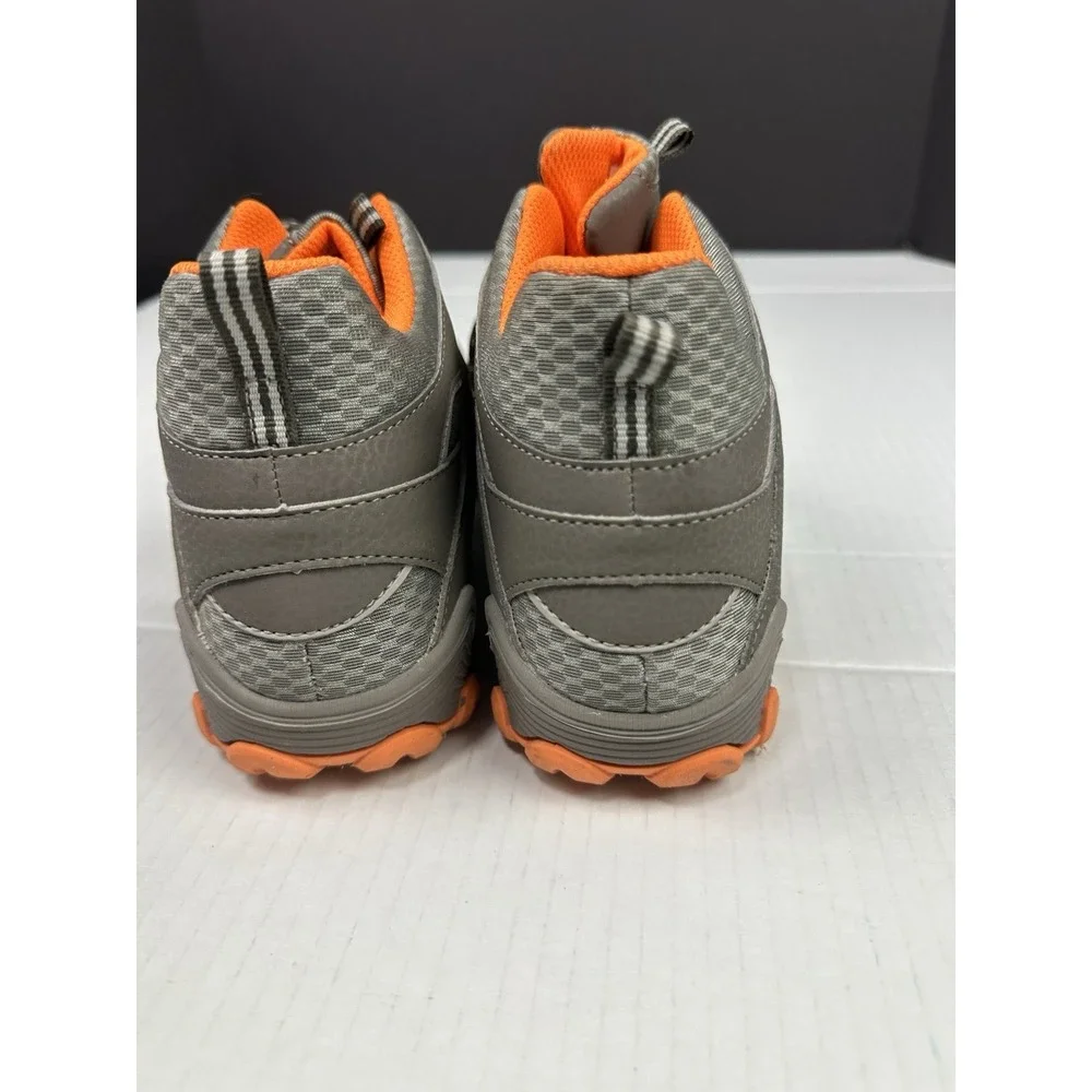 Merrell Chameleon 7 Waterproof Mid Hiking Boots Gray Orange Kids Boys Size 4.5M